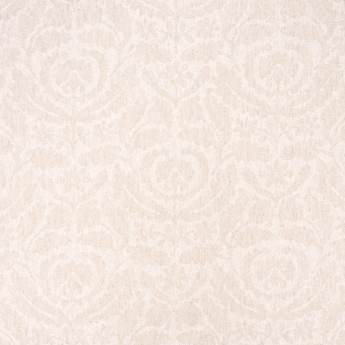 Flora Cashmere Damask fabric in natural color - pattern number 83320 - by Schumacher in the Patterson Flynn collection