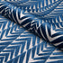 Zebra Velvet fabric in silver blue color - pattern number 83400 - by Schumacher in the Neisha Crosland collection