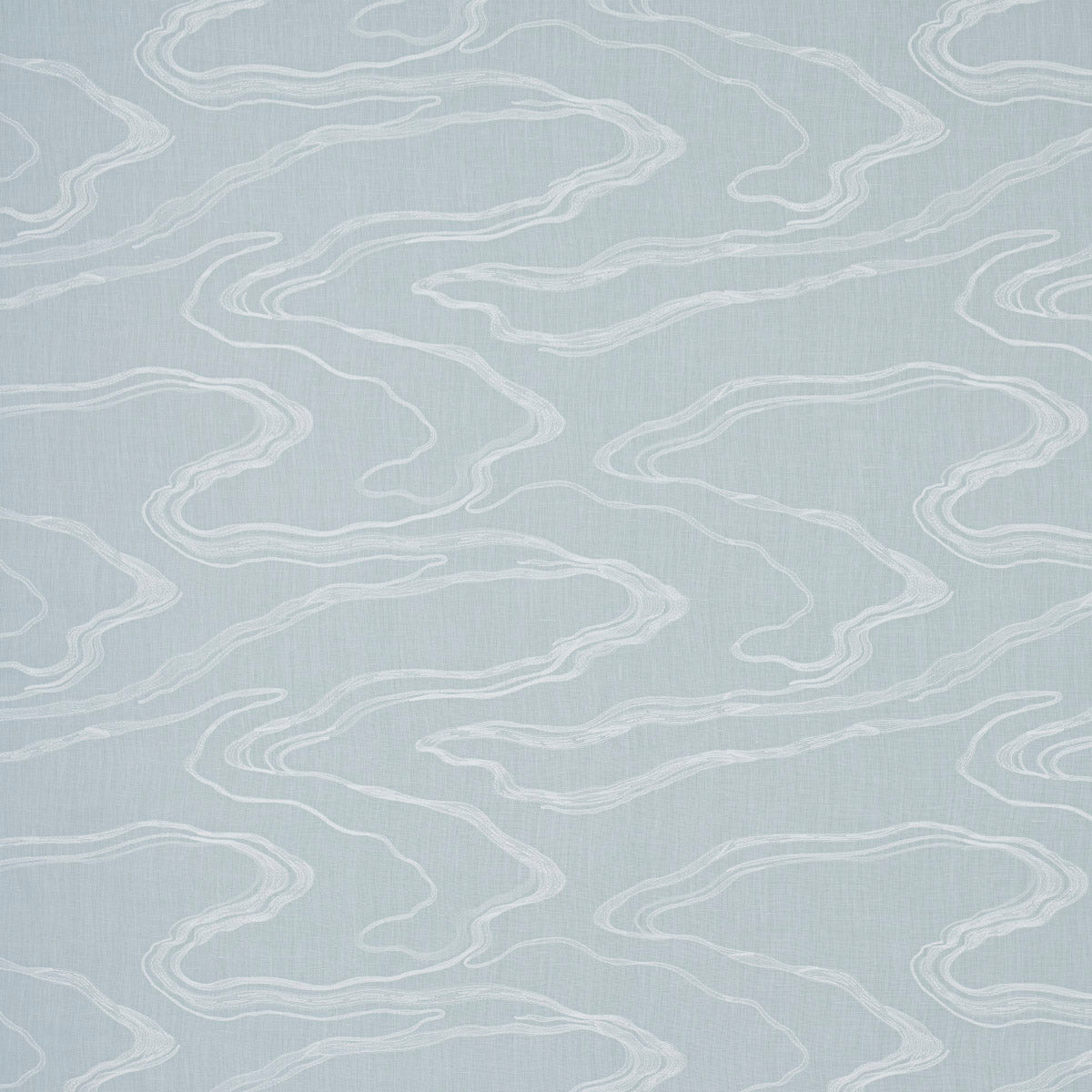Desert Wind Embroidery fabric in arctic color - pattern number 83520 - by Schumacher in the Earth And Sky collection