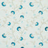 Iyla Embroidery fabric in mineral and teal color - pattern number 83661 - by Schumacher in the Le Max collection