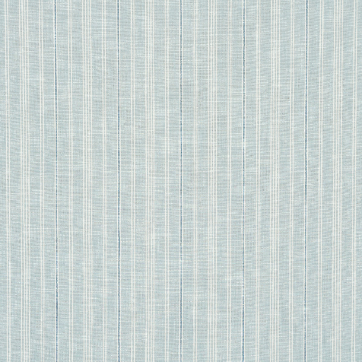 Lucy Stripe fabric in china blue color - pattern number 83712 - by Schumacher in the Mark D. Sikes collection