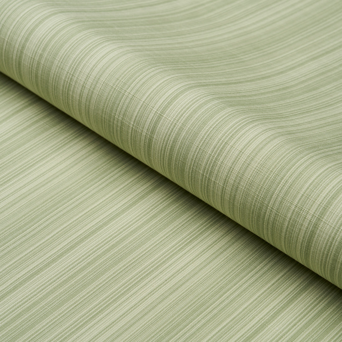 Gracie Solid Strie fabric in leaf green color - pattern number 83720 - by Schumacher in the Mark D. Sikes collection