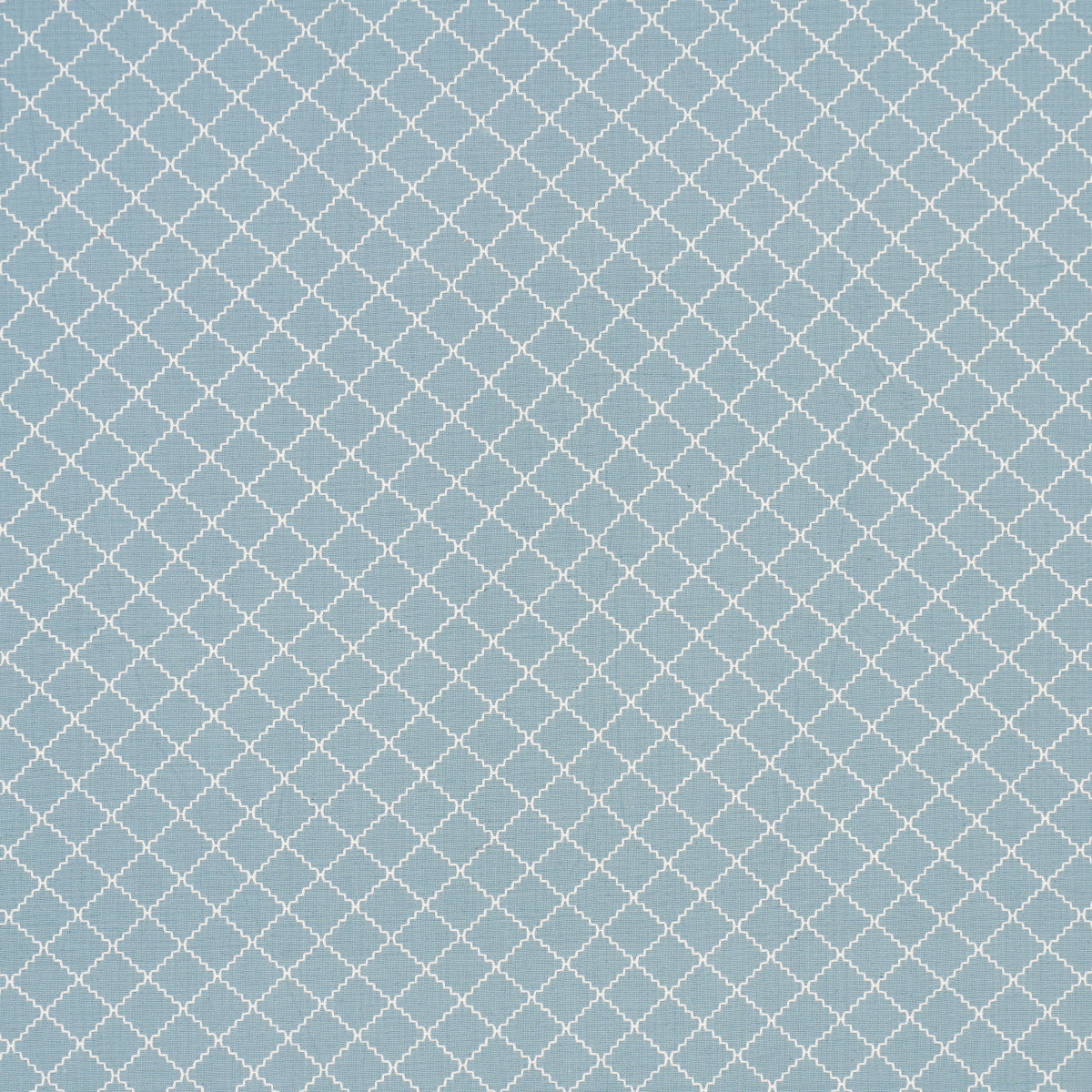 Maggie Lattice fabric in china blue color - pattern number 83760 - by Schumacher in the Mark D. Sikes collection