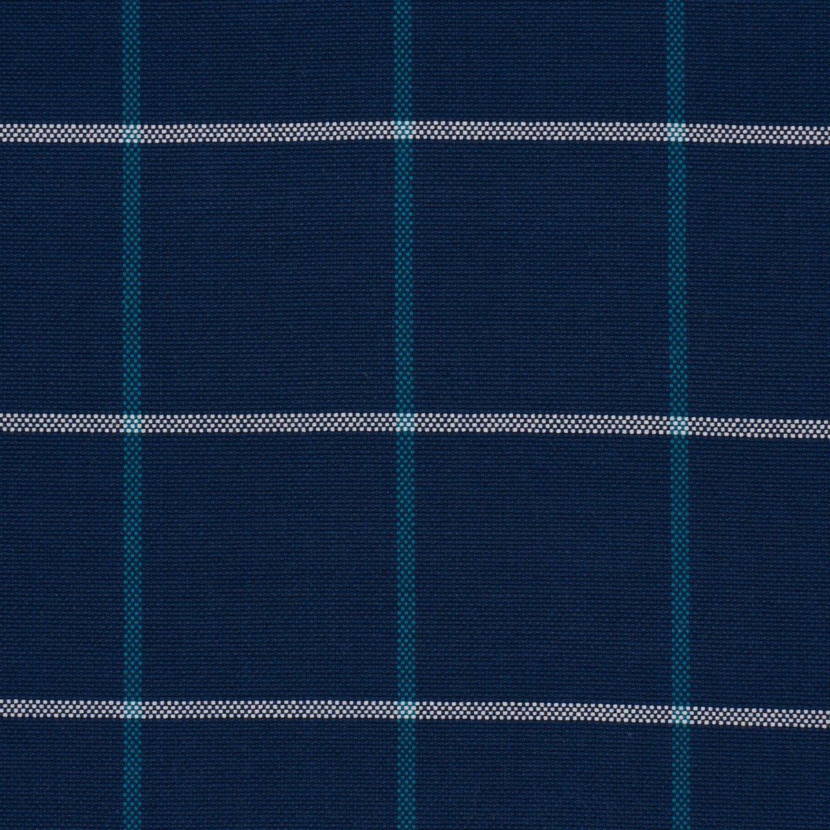 Frannie Windowpane fabric in navy color - pattern number 83787 - by Schumacher in the Mark D. Sikes collection