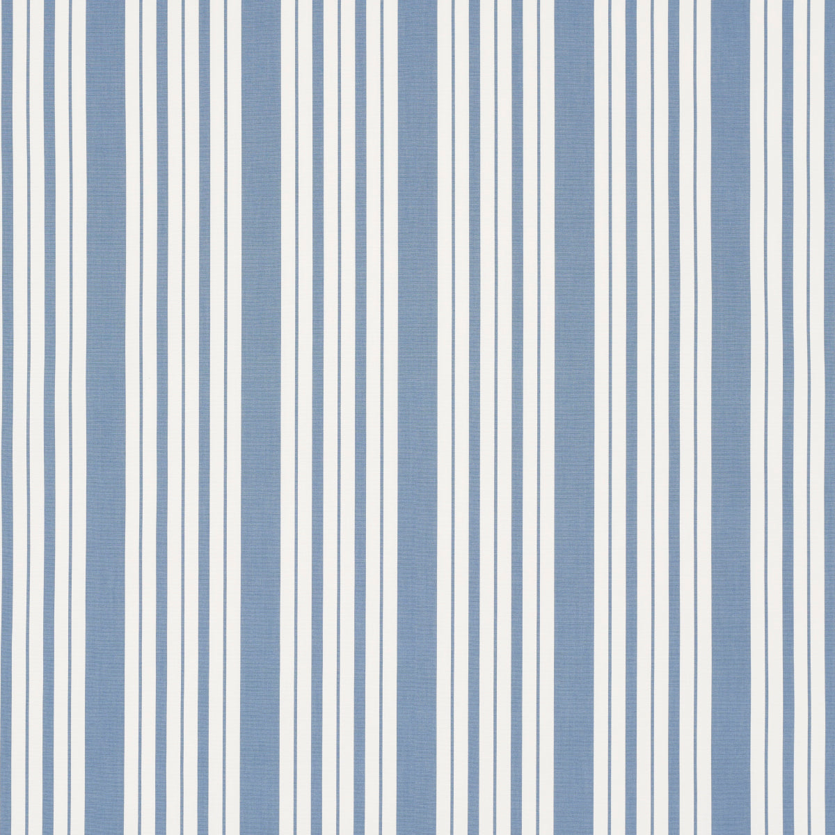 Markie Stripe fabric in cobalt color - pattern number 83800 - by Schumacher in the Mark D. Sikes collection