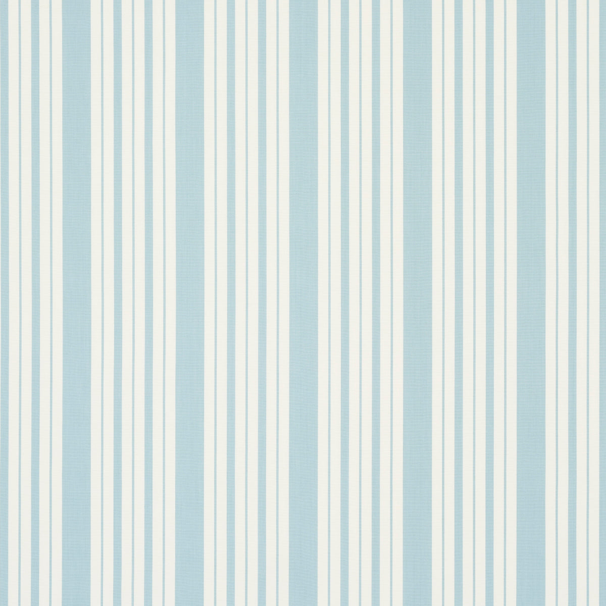 Markie Stripe fabric in china blue color - pattern number 83802 - by Schumacher in the Mark D. Sikes collection