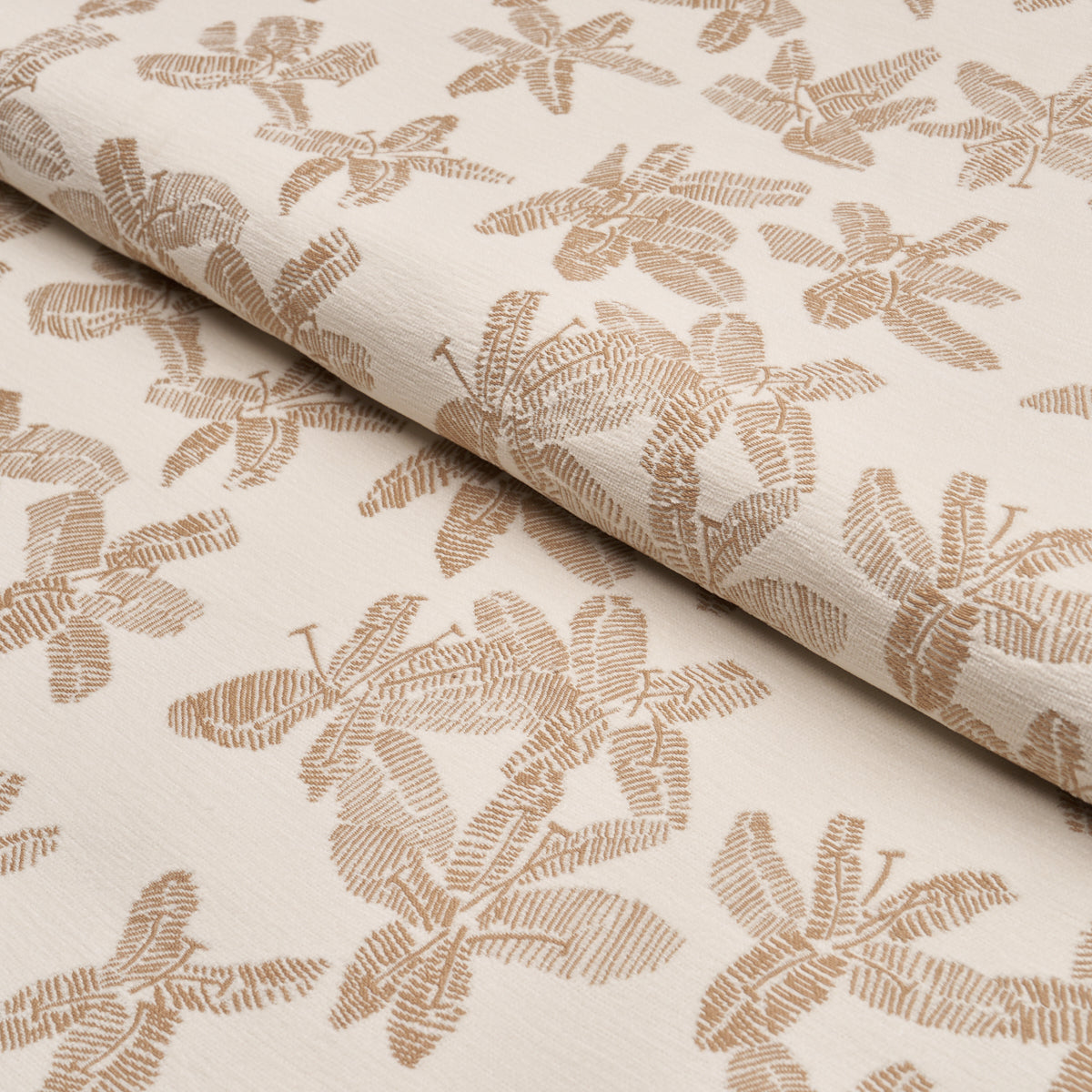 Hibiscus fabric in mistral sand color - pattern number 83813 - by Schumacher in the Atelier Paris collection