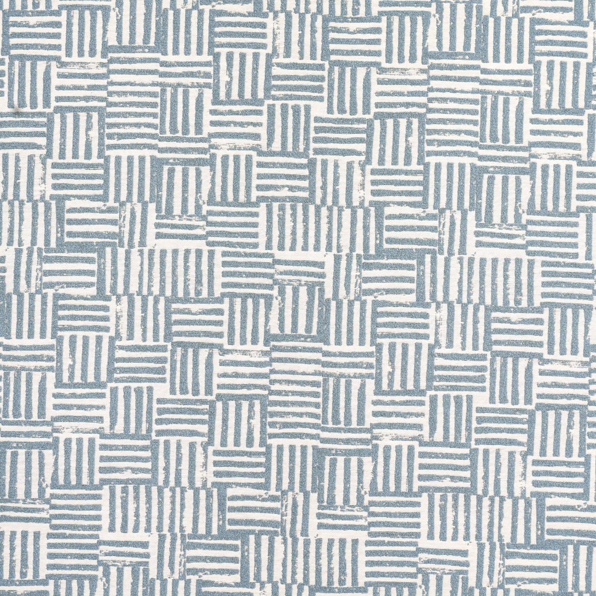Patchwork fabric in ocean color - pattern number 83822 - by Schumacher in the Caroline Z Hurley collection