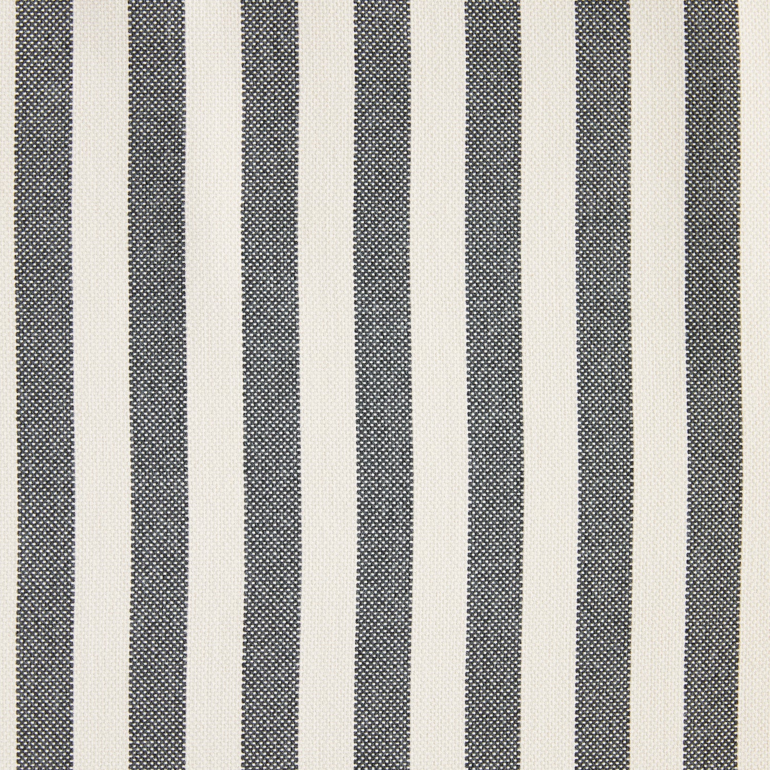 Even Stripe fabric in charcoal color - pattern number 83840 - by Schumacher in the Caroline Z Hurley collection