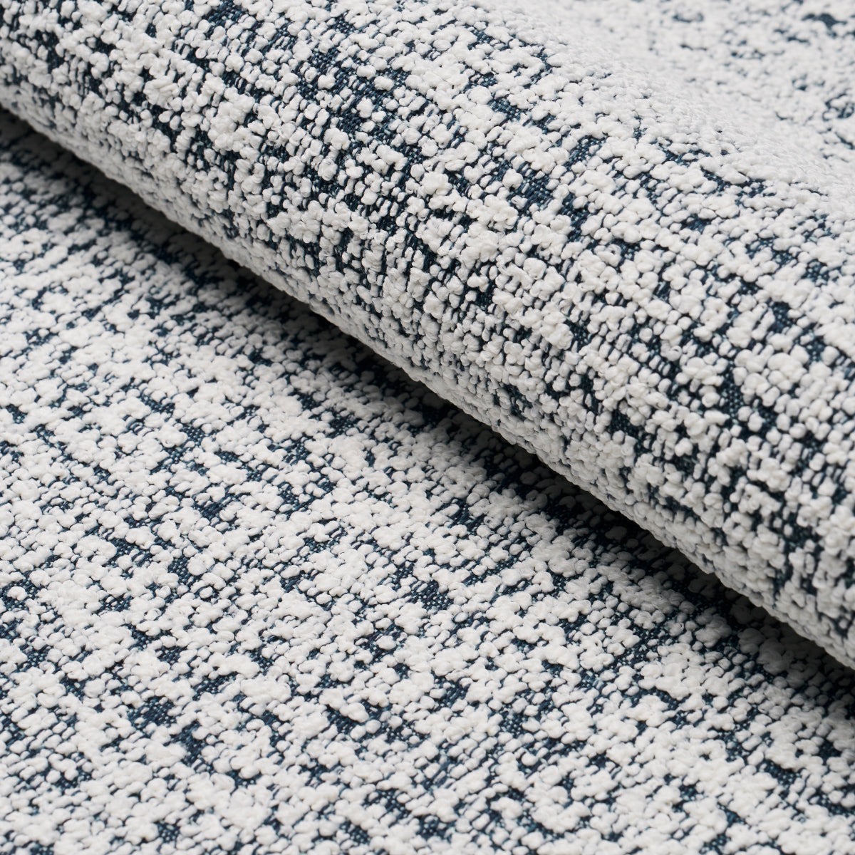 Zuzu Indoor Outdoor fabric in white on navy color - pattern number 84202 - by Schumacher in the Perfect Basics: Indoor/Outdoor collection