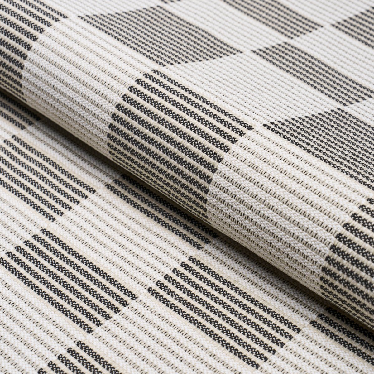 Morro Indoor Outdoor fabric in graphite color - pattern number 84281 - by Schumacher in the Live It Up! collection