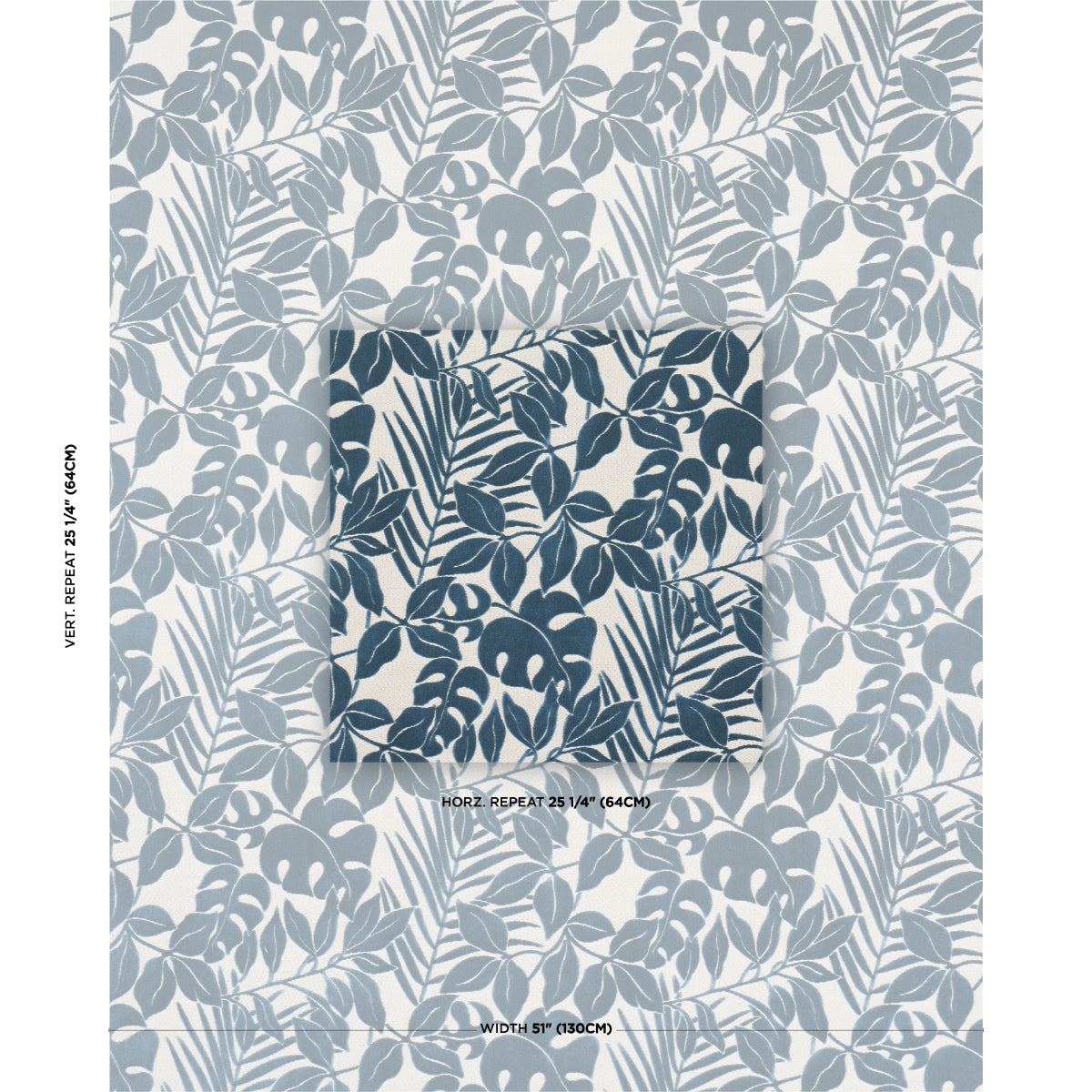 Miramar Indoor/Outdoor Velvet fabric in cadet color - pattern number 84322 - by Schumacher in the Cut &amp; Patterned Velvets collection