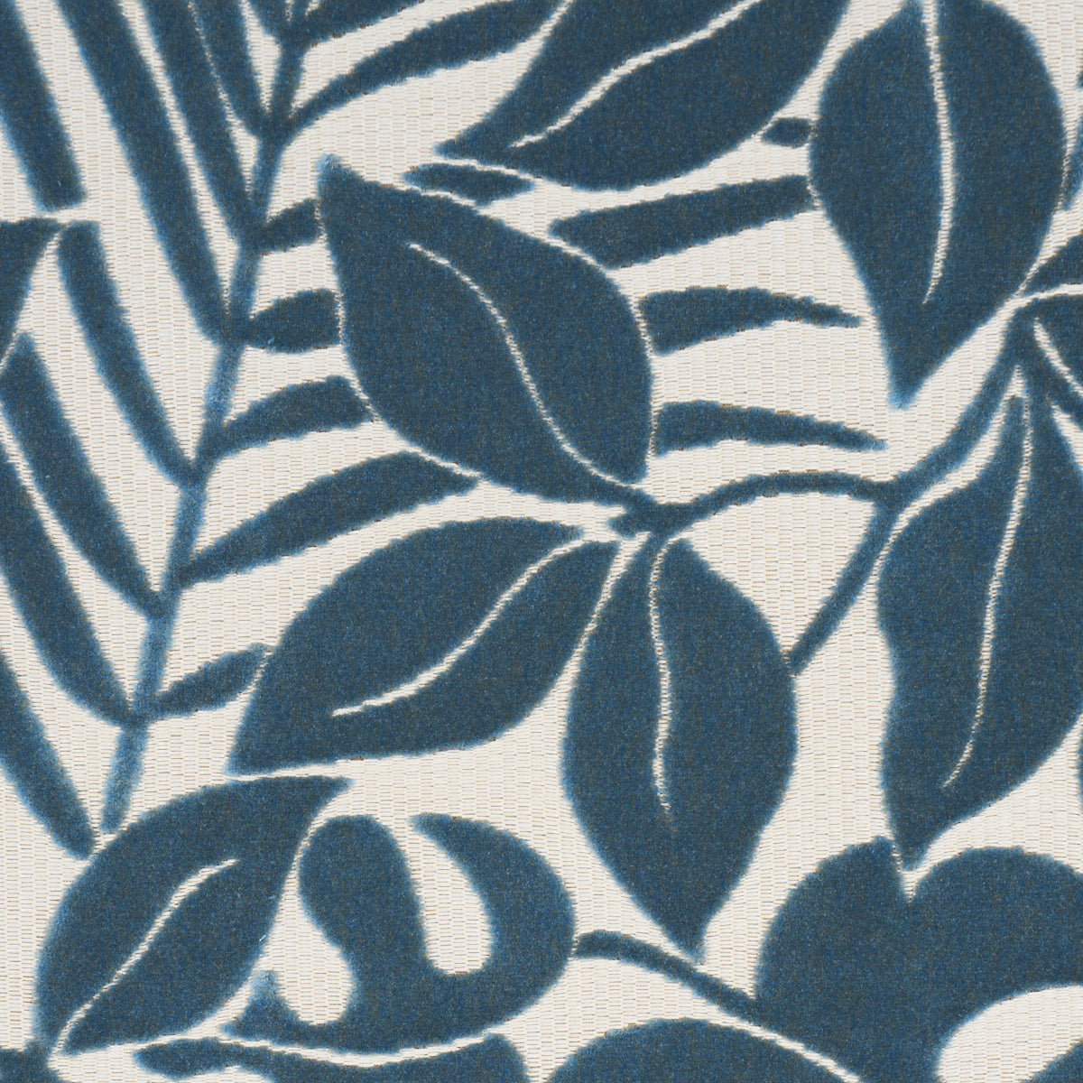 Miramar Indoor/Outdoor Velvet fabric in cadet color - pattern number 84322 - by Schumacher in the Cut &amp; Patterned Velvets collection