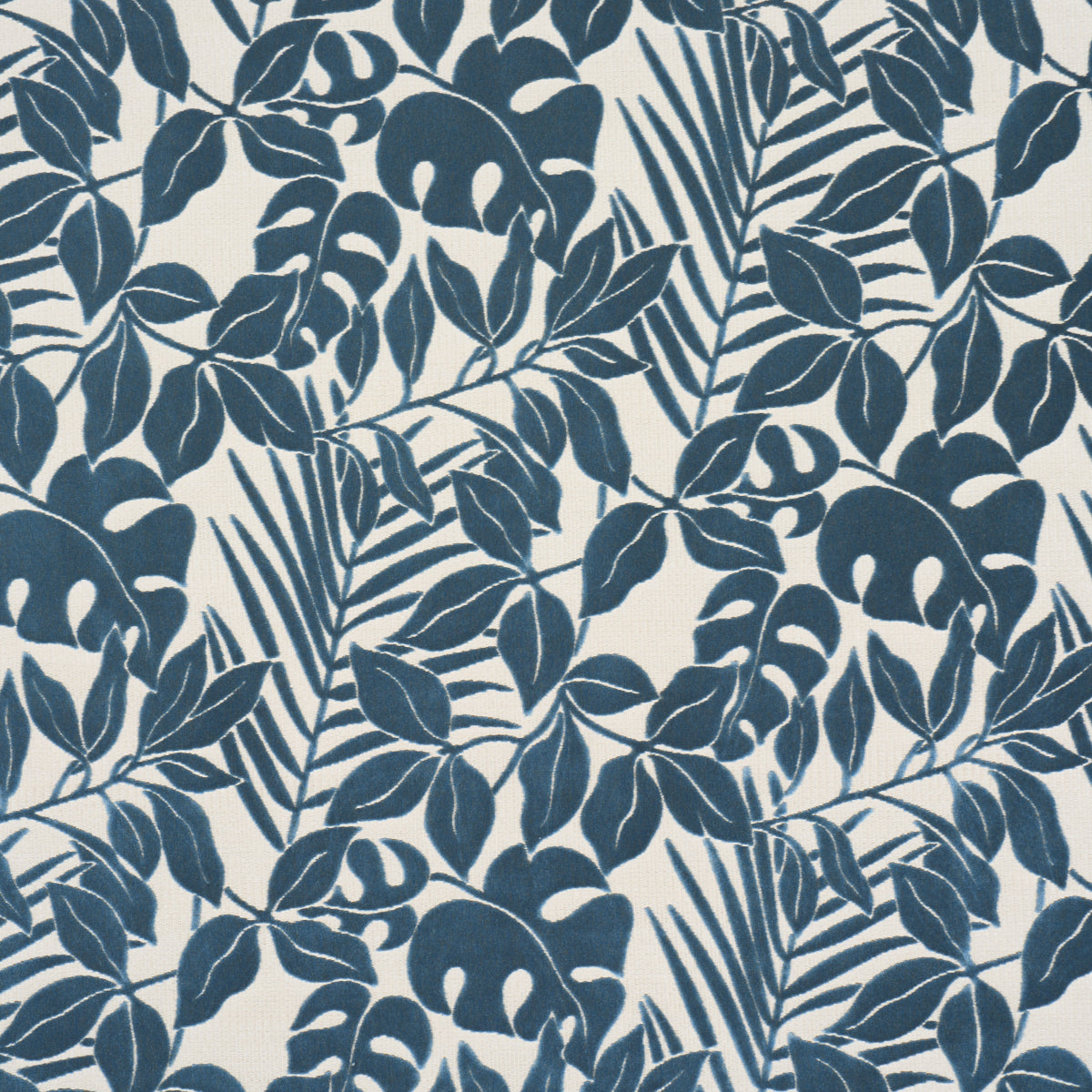 Miramar Indoor/Outdoor Velvet fabric in cadet color - pattern number 84322 - by Schumacher in the Cut &amp; Patterned Velvets collection