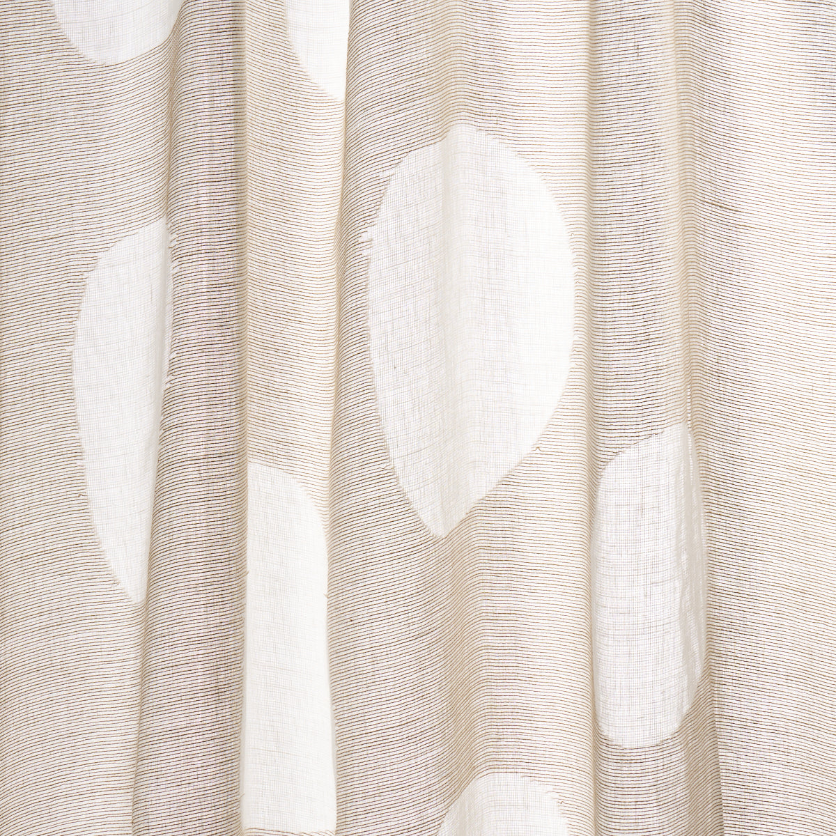 Elaine Sheer fabric in birch color - pattern number 84420 - by Schumacher in the Mesa collection