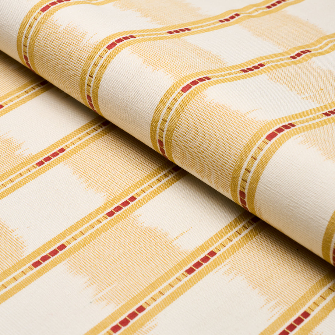 Faye Ikat fabric in ochre color - pattern number 84710 - by Schumacher in the Ashbury collection