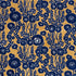 Emelie Velvet fabric in sapphire & gold color - pattern number 84791 - by Schumacher in the Cut & Patterned Velvets collection