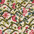 Jacobean Garden Velvet fabric in mulberry & leaf color - pattern number 84820 - by Schumacher in the Cut & Patterned Velvets collection