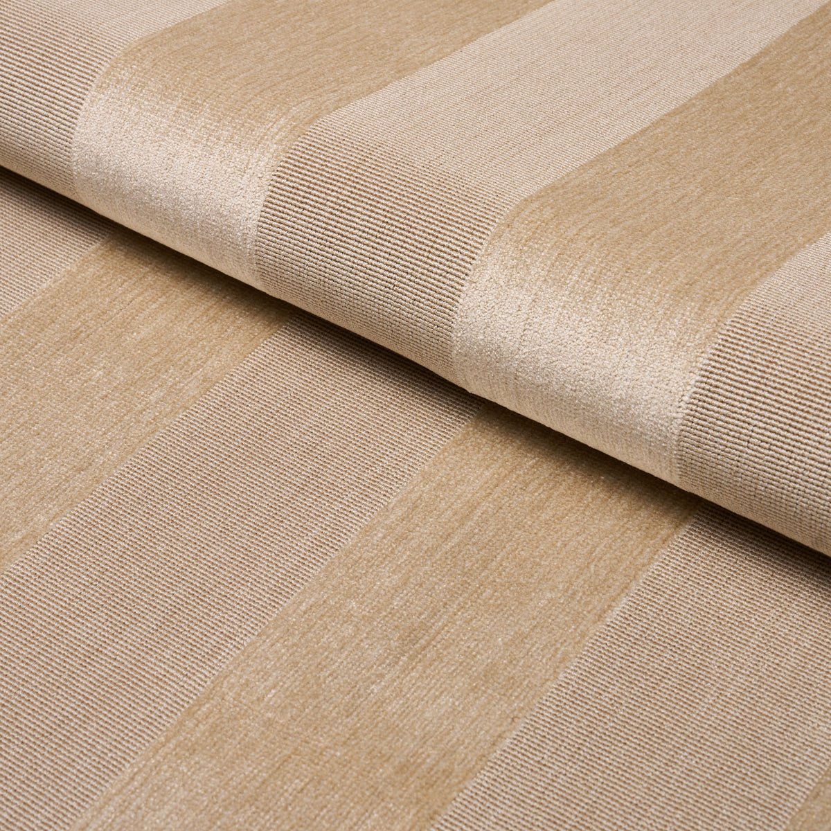Cunard Strié Velvet fabric in champagne color - pattern number 84870 - by Schumacher in the Cut &amp; Patterned Velvets collection
