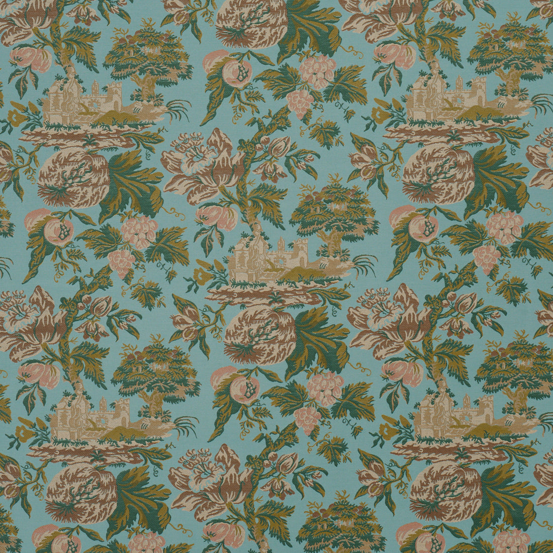 Jardin De Louis fabric in printemps color - pattern number 84882 - by Schumacher in the Timothy Corrigan collection