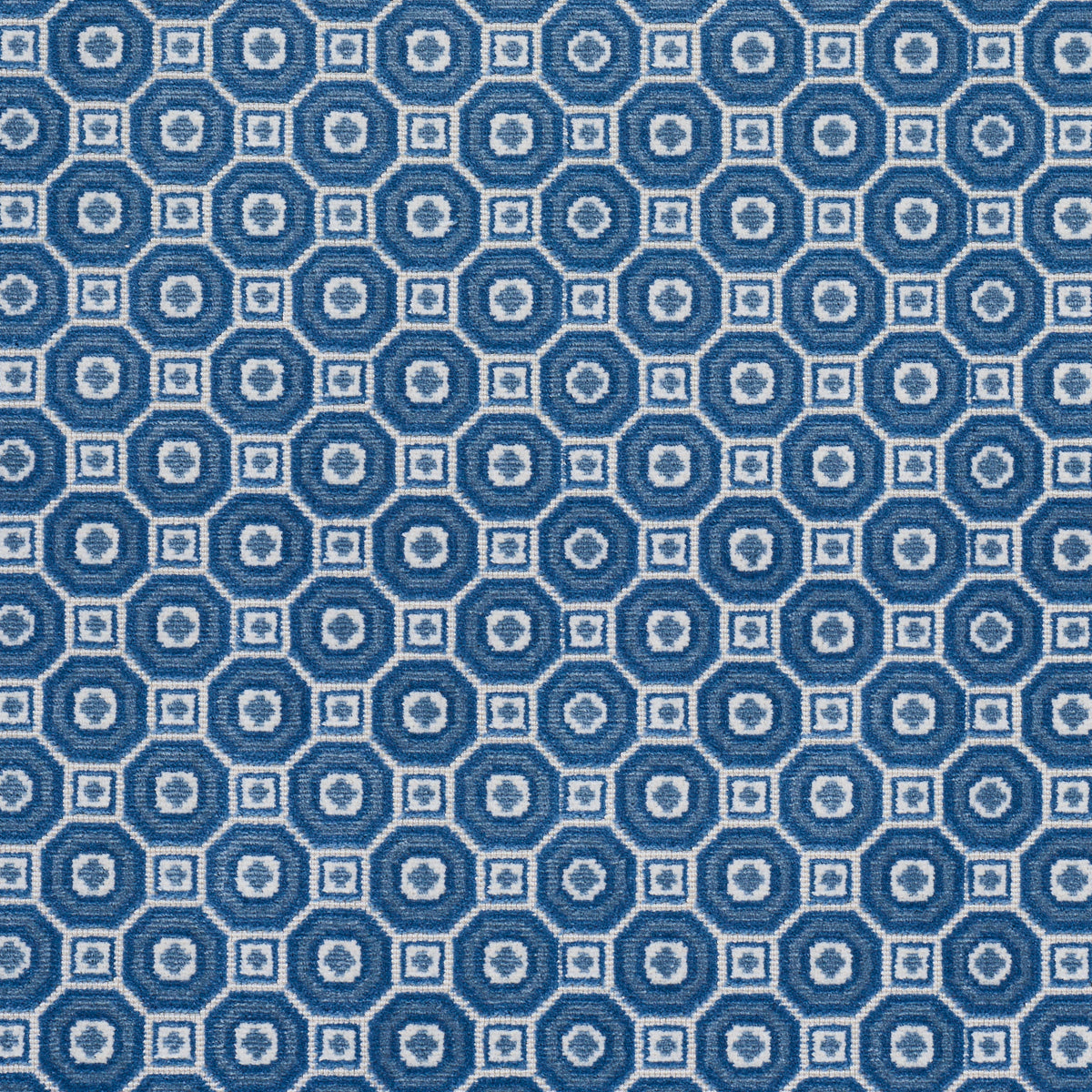 Trianon Cut Velvet fabric in azur color - pattern number 84892 - by Schumacher in the Timothy Corrigan collection
