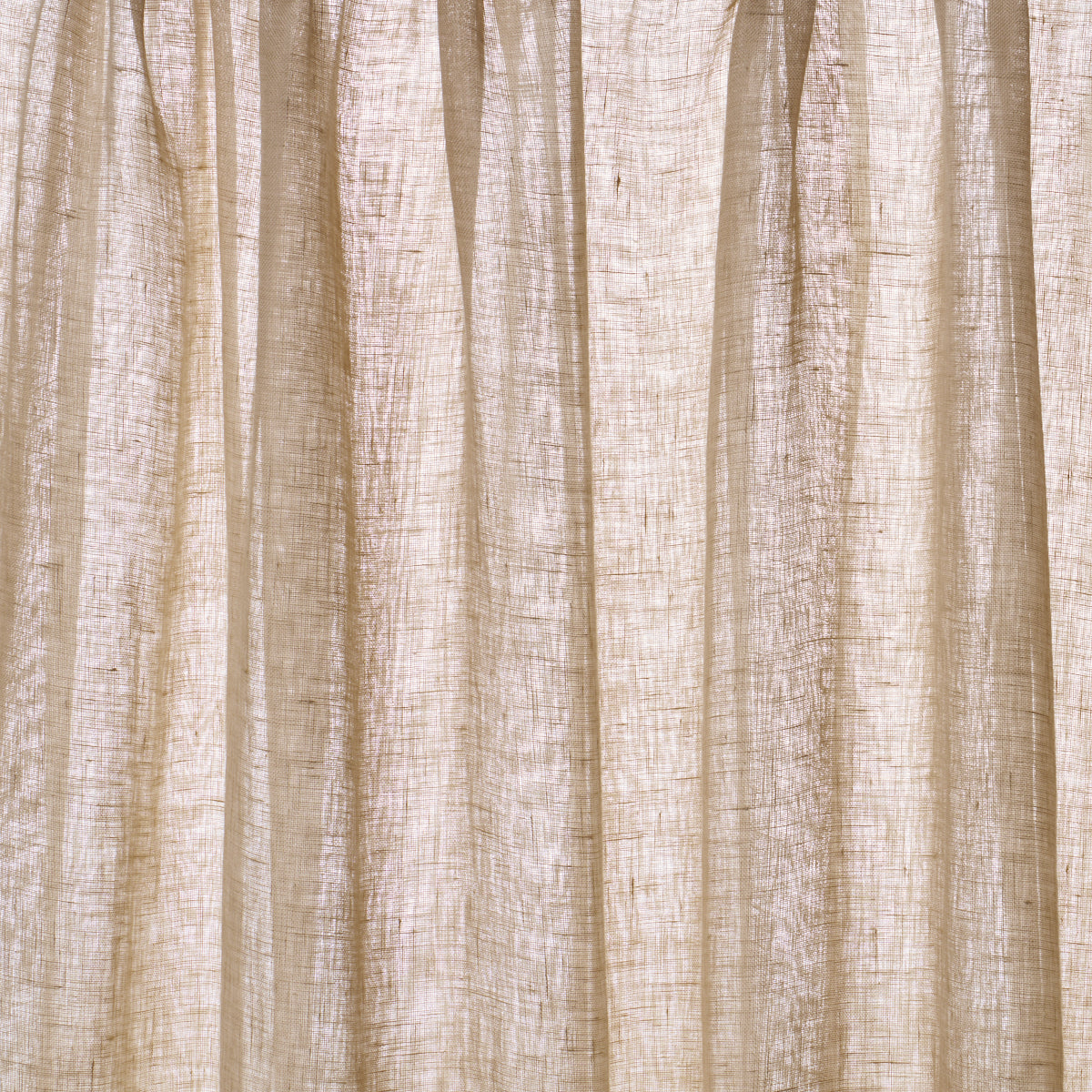Aya Sheer fabric in natural color - pattern number 84922 - by Schumacher in the Perfect Basics: Linen collection