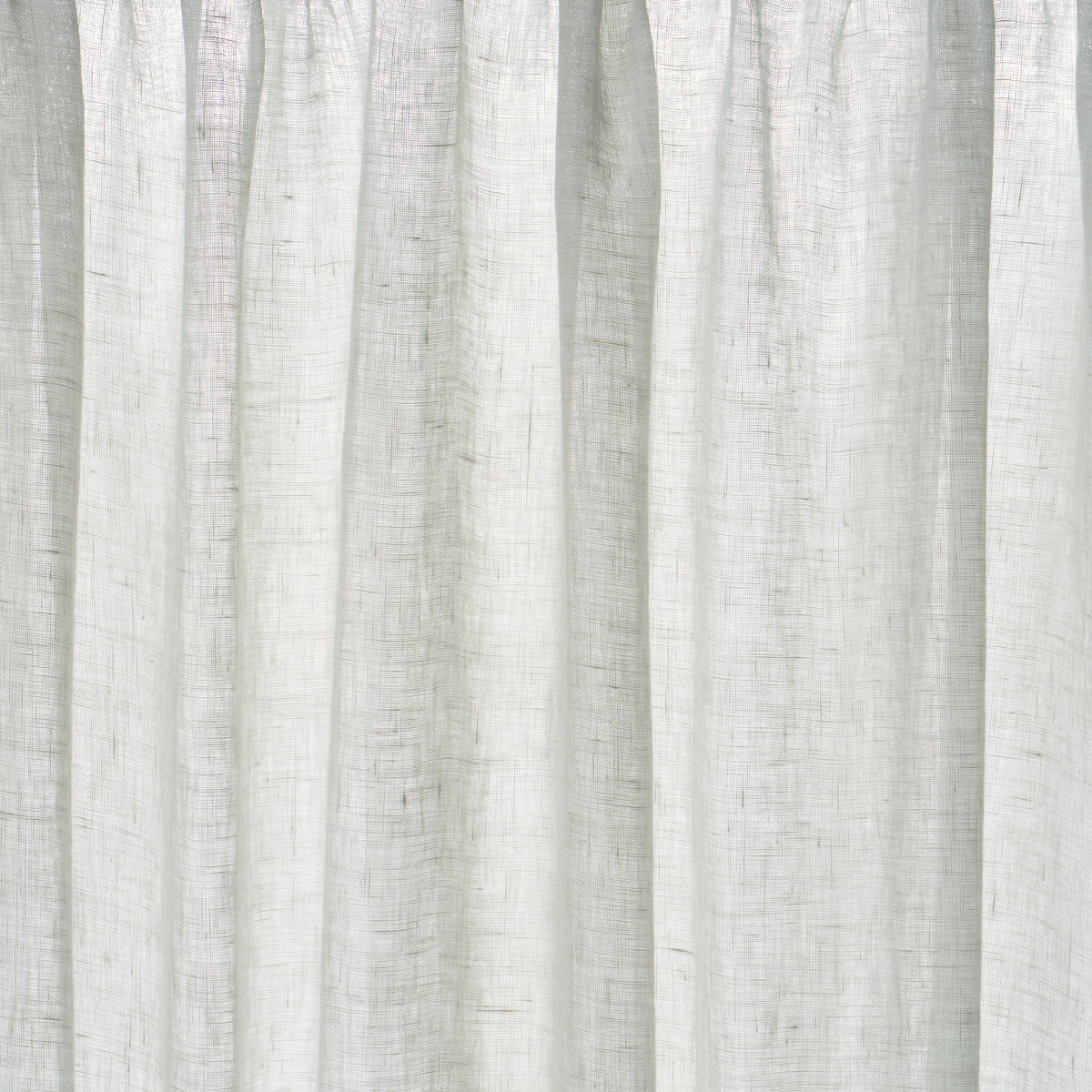 Aya Sheer fabric in dove color - pattern number 84925 - by Schumacher in the Perfect Basics: Linen collection