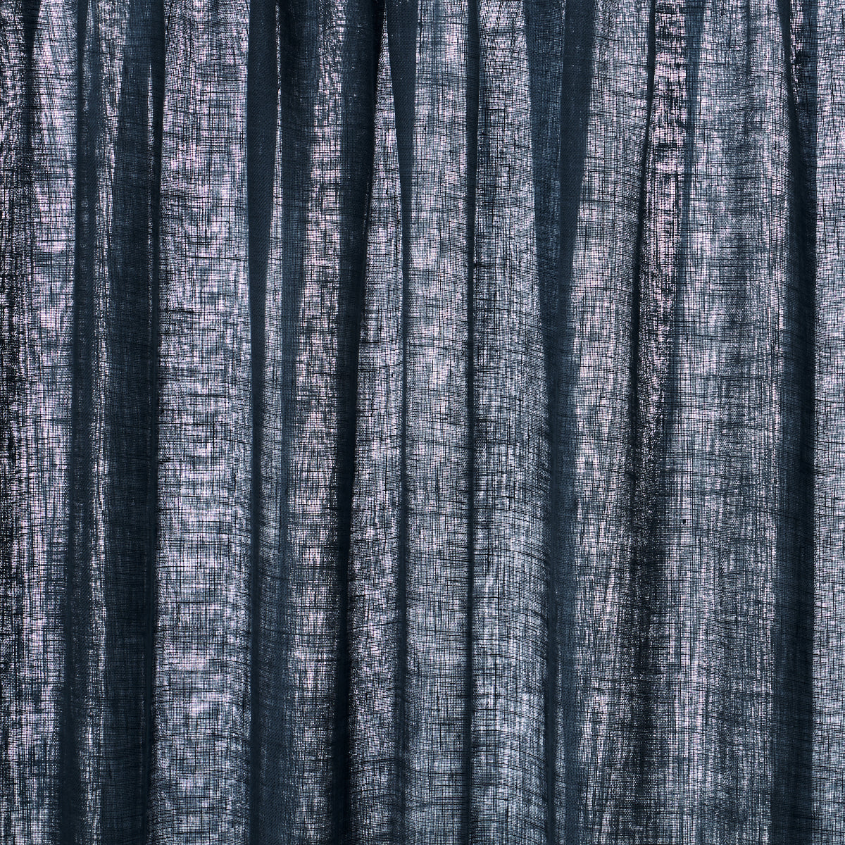 Aya Sheer fabric in navy color - pattern number 84928 - by Schumacher in the Perfect Basics: Linen collection