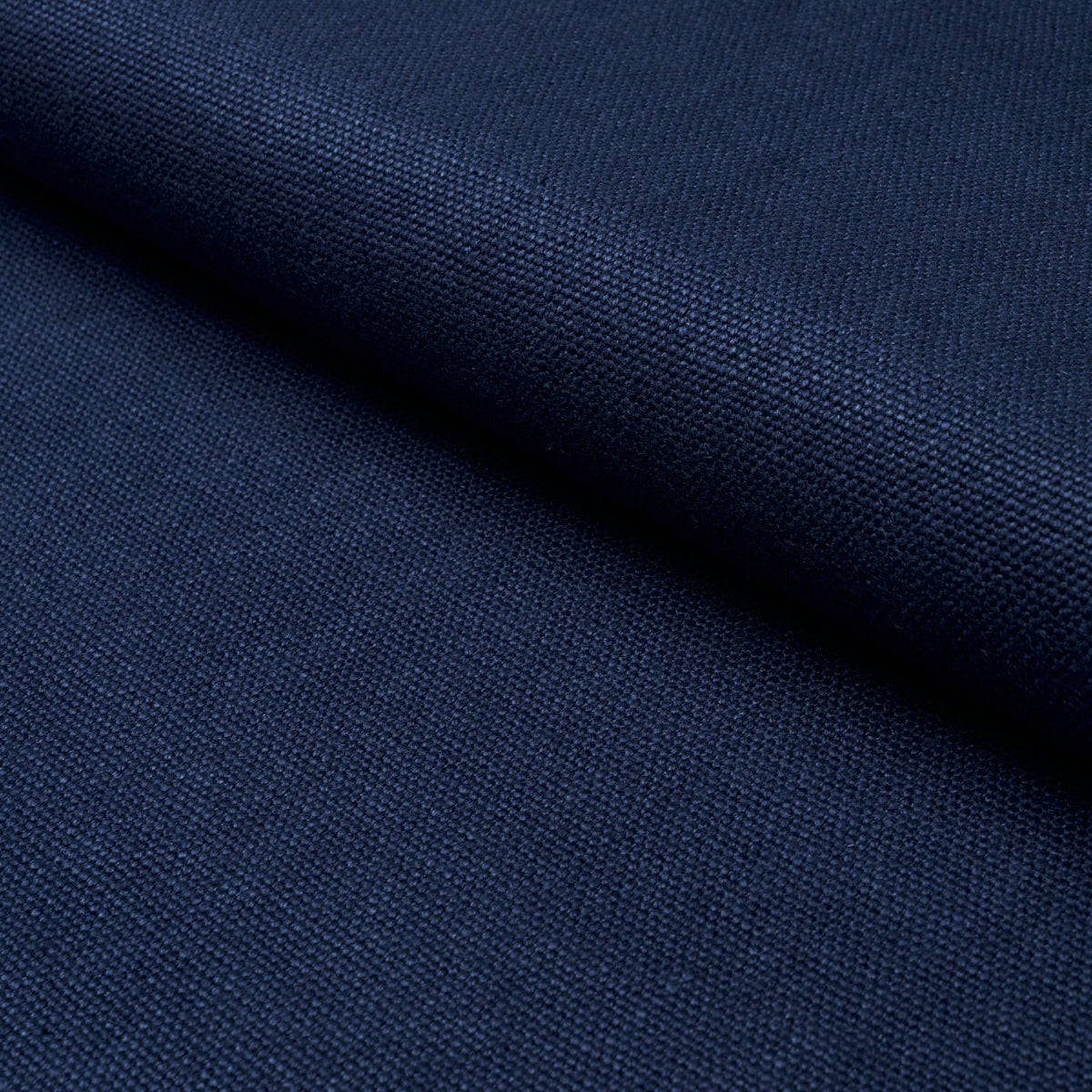 Franc Linen fabric in navy color - pattern number 84947 - by Schumacher in the Perfect Basics: Linen collection