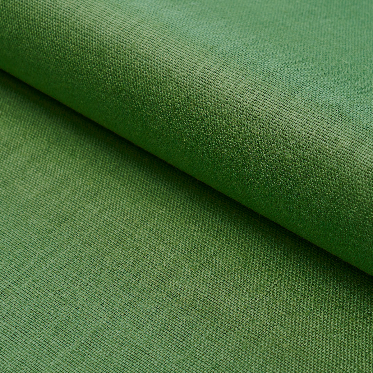 Leo Glazed Linen fabric in leaf color - pattern number 84965 - by Schumacher in the Perfect Basics: Linen collection
