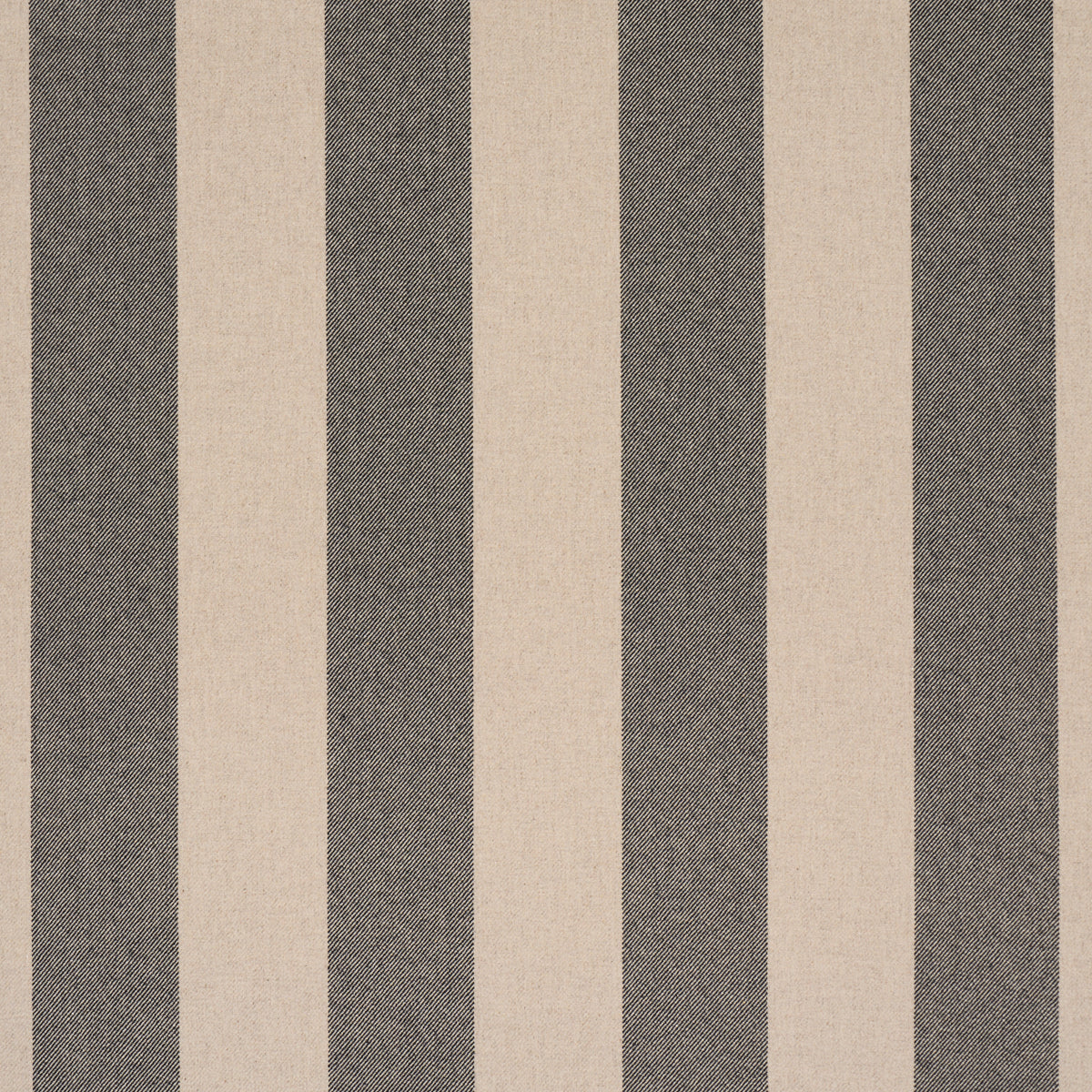 Hemlock Stripe fabric in graphite color - pattern number 85042 - by Schumacher in the Luxe Lodge collection