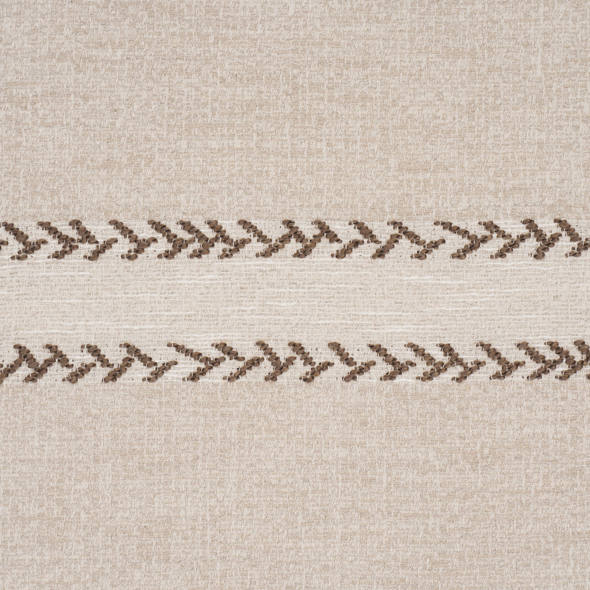 Plains Stripe Casement fabric in flax color - pattern number 85050 - by Schumacher in the Luxe Lodge collection