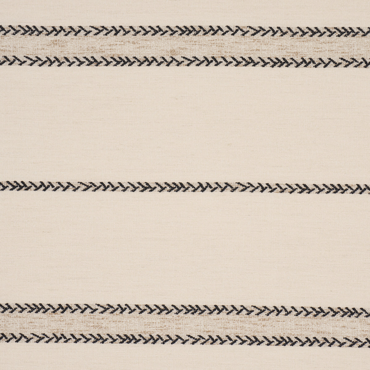 Plains Stripe Casement fabric in graphite color - pattern number 85051 - by Schumacher in the Luxe Lodge collection