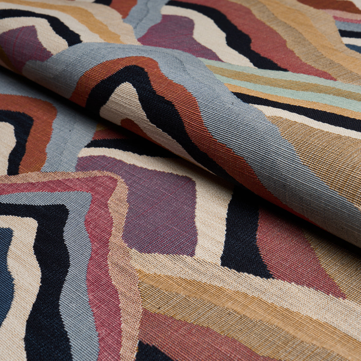 Avala Hills fabric in earthy multi color - pattern number 85060 - by Schumacher in the Luxe Lodge collection