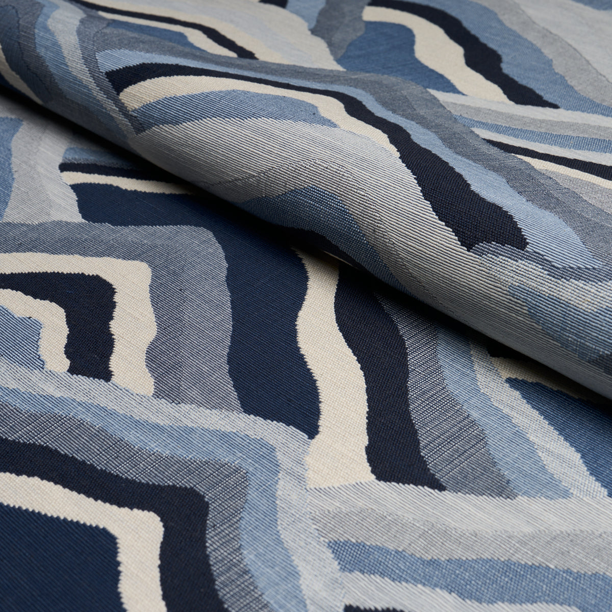 Avala Hills fabric in ocean color - pattern number 85062 - by Schumacher in the Luxe Lodge collection