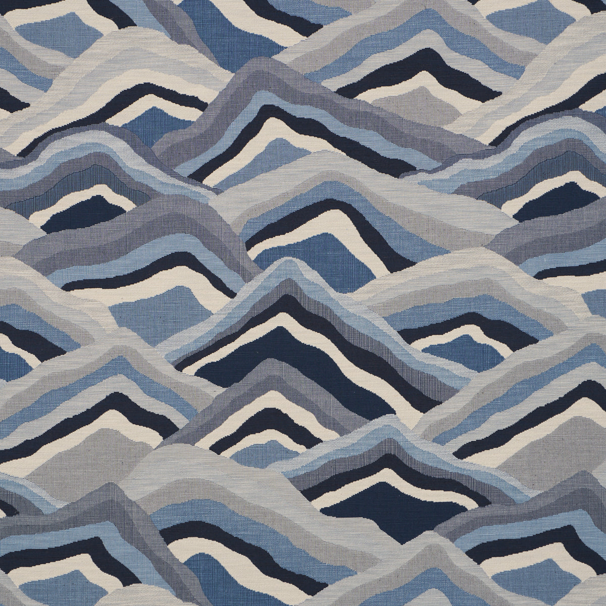 Avala Hills fabric in ocean color - pattern number 85062 - by Schumacher in the Luxe Lodge collection