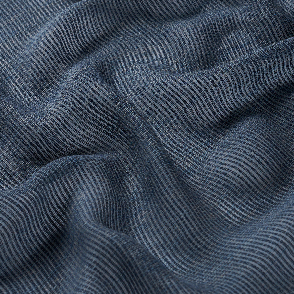 Great Basin Sda Sheer fabric in indigo color - pattern number 85085 - by Schumacher in the Perfect Basics: Sheers &amp; Casements collection