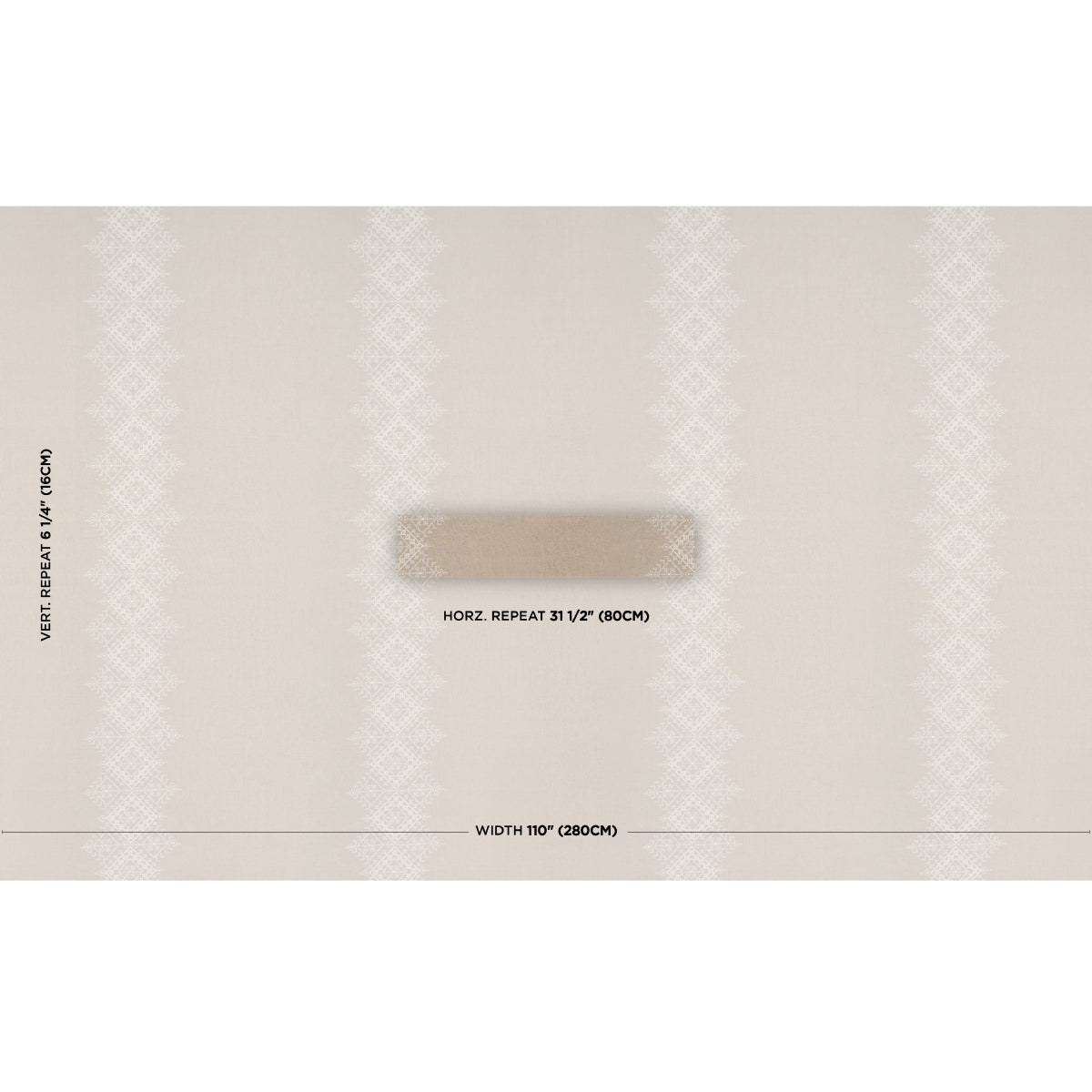 Birgitta Sheer fabric in linen color - pattern number 85121 - by Schumacher in the Sheers &amp; Casements III collection