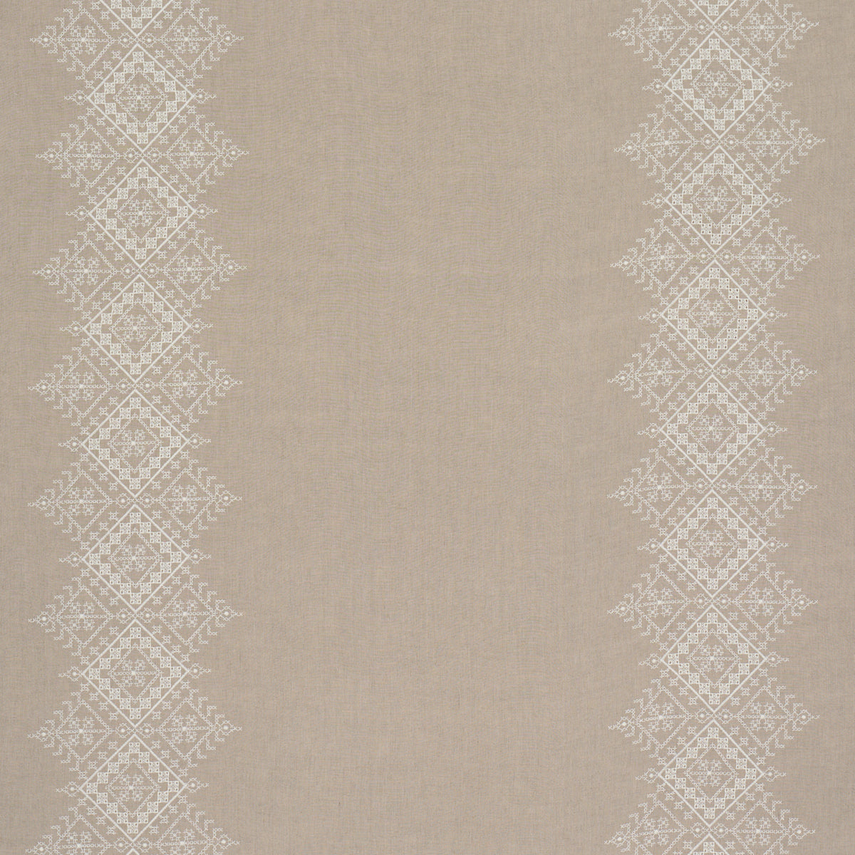 Birgitta Sheer fabric in linen color - pattern number 85121 - by Schumacher in the Sheers &amp; Casements III collection
