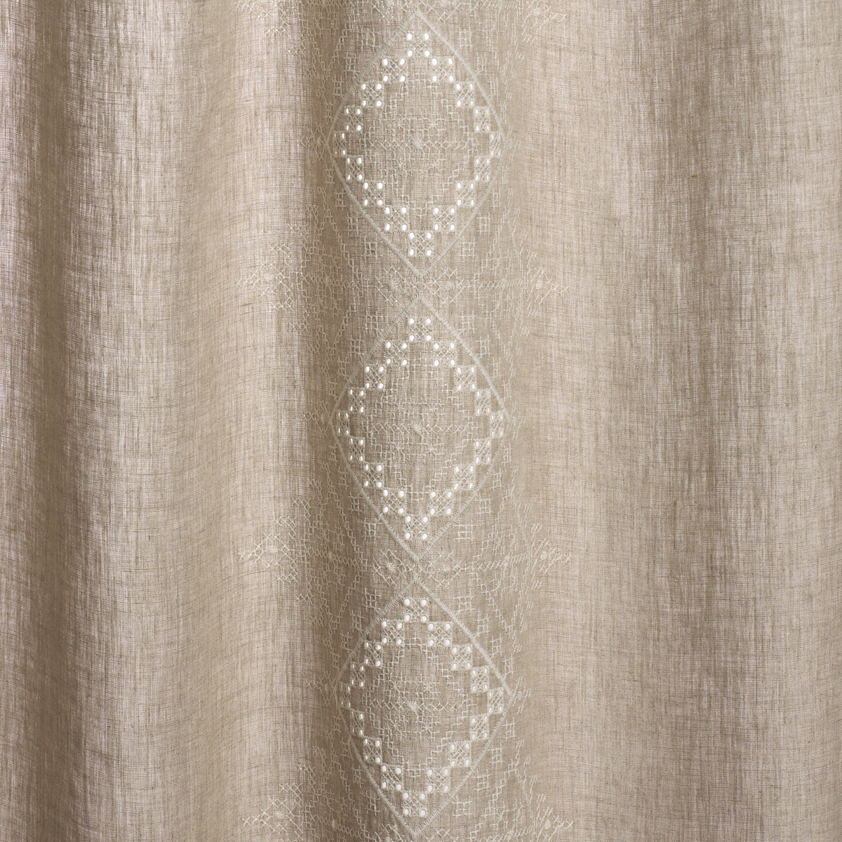 Birgitta Sheer fabric in linen color - pattern number 85121 - by Schumacher in the Sheers &amp; Casements III collection