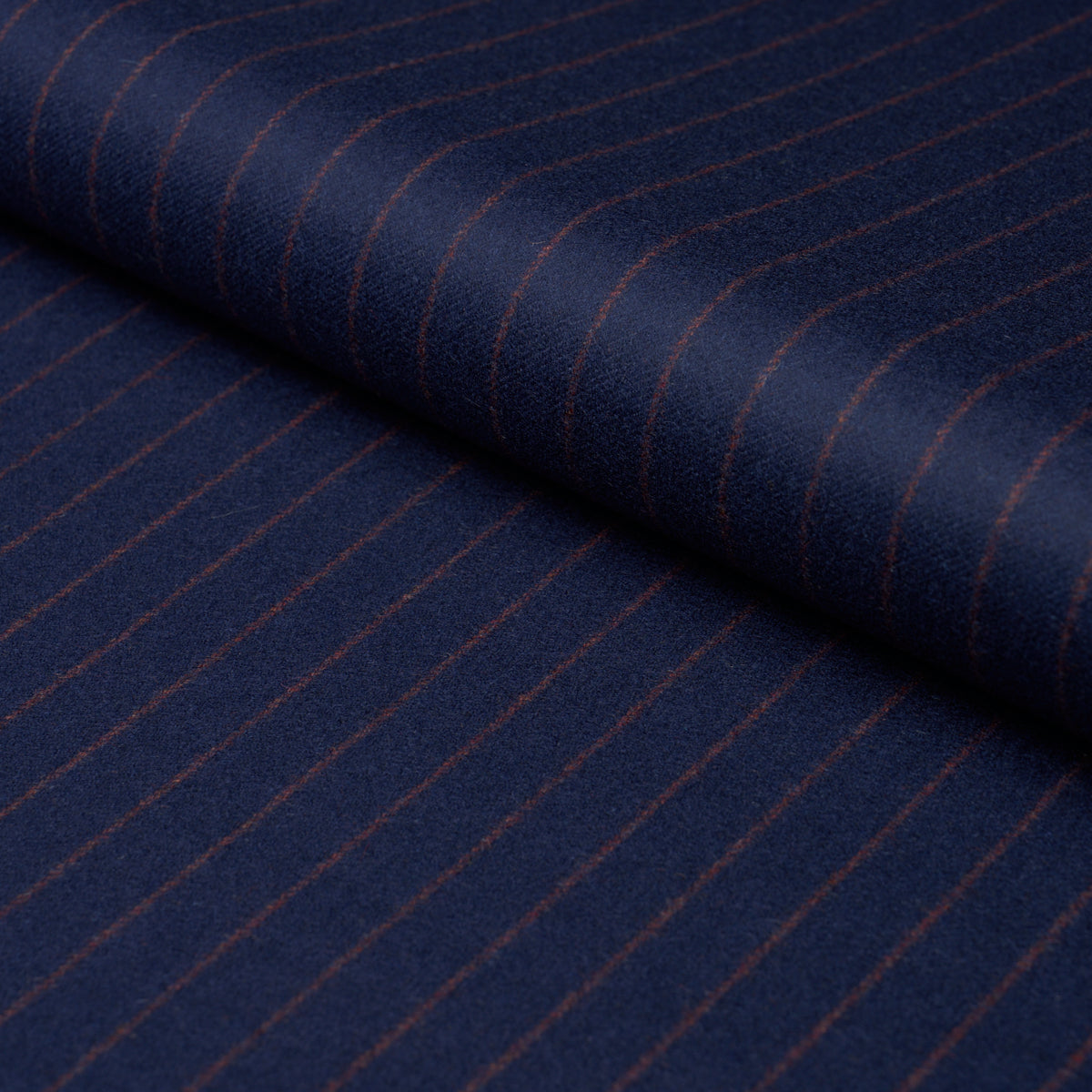Boyd Wool Pinstripe fabric in navy color - pattern number 85280 - by Schumacher in the Patterson Flynn collection