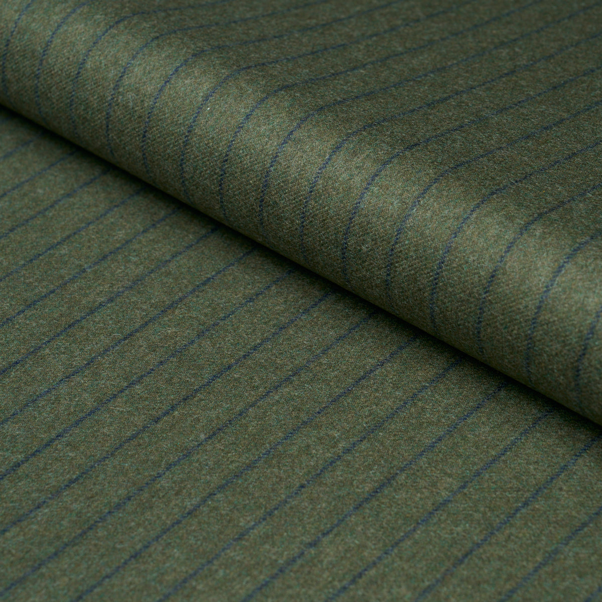 Boyd Wool Pinstripe fabric in green color - pattern number 85281 - by Schumacher in the Patterson Flynn collection