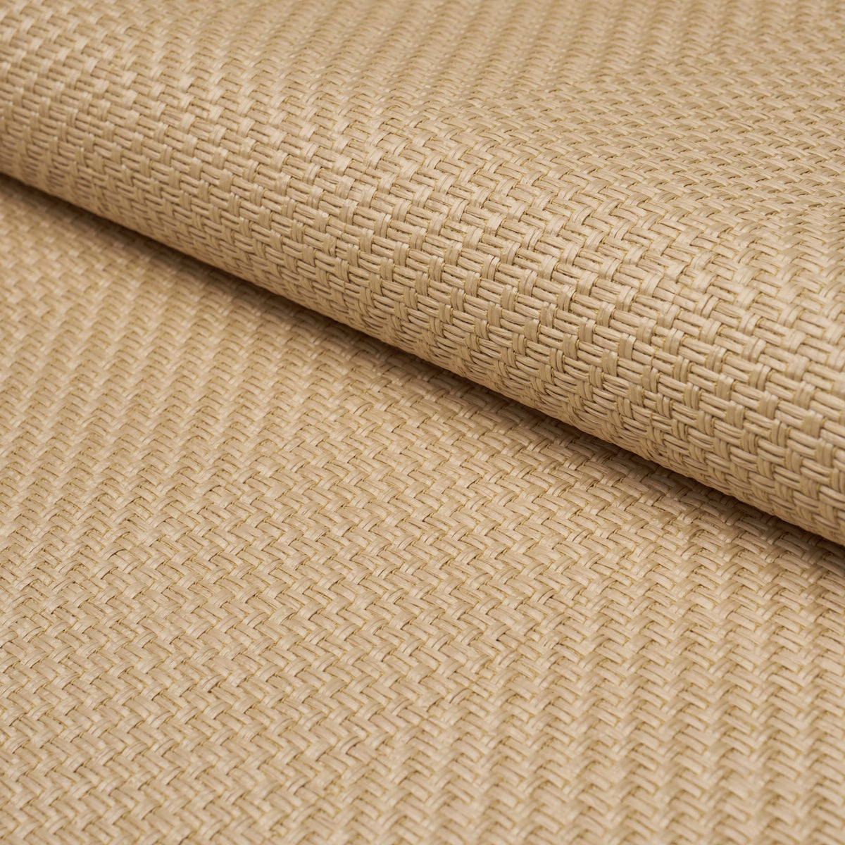 Weaved Basketry fabric in natural color - pattern number 85310 - by Schumacher in the Johanna Ortiz collection