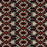 Andean Tribute Embroidery fabric in ruby midnight shadows color - pattern number 85410 - by Schumacher in the Johanna Ortiz collection