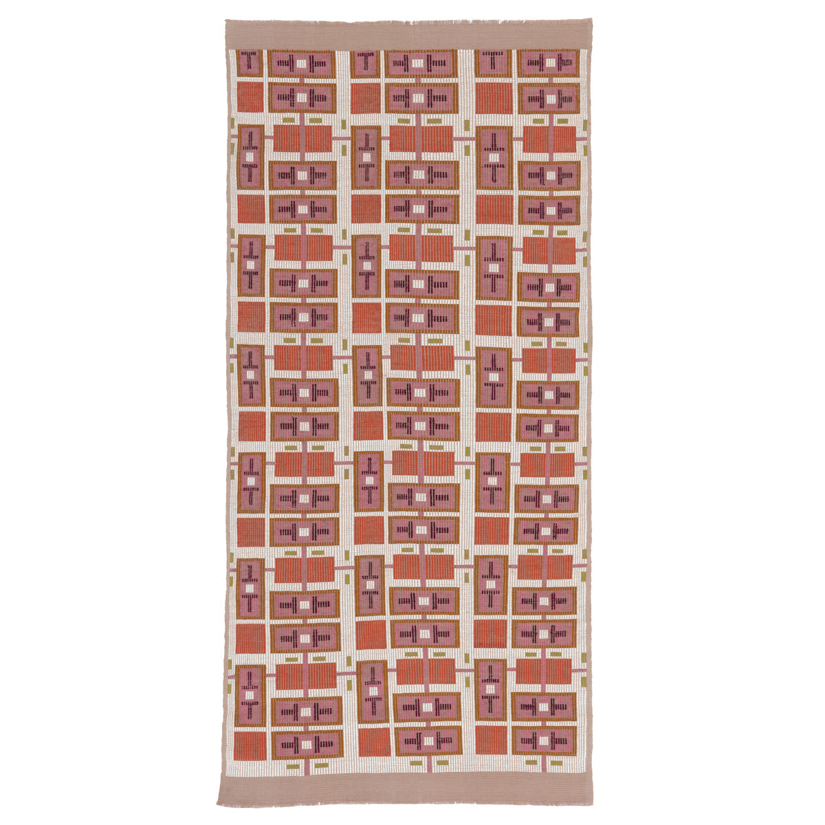 Ocular Hand Woven Brocade fabric in sunset color - pattern number 85480 - by Schumacher in the A Rum Fellow collection