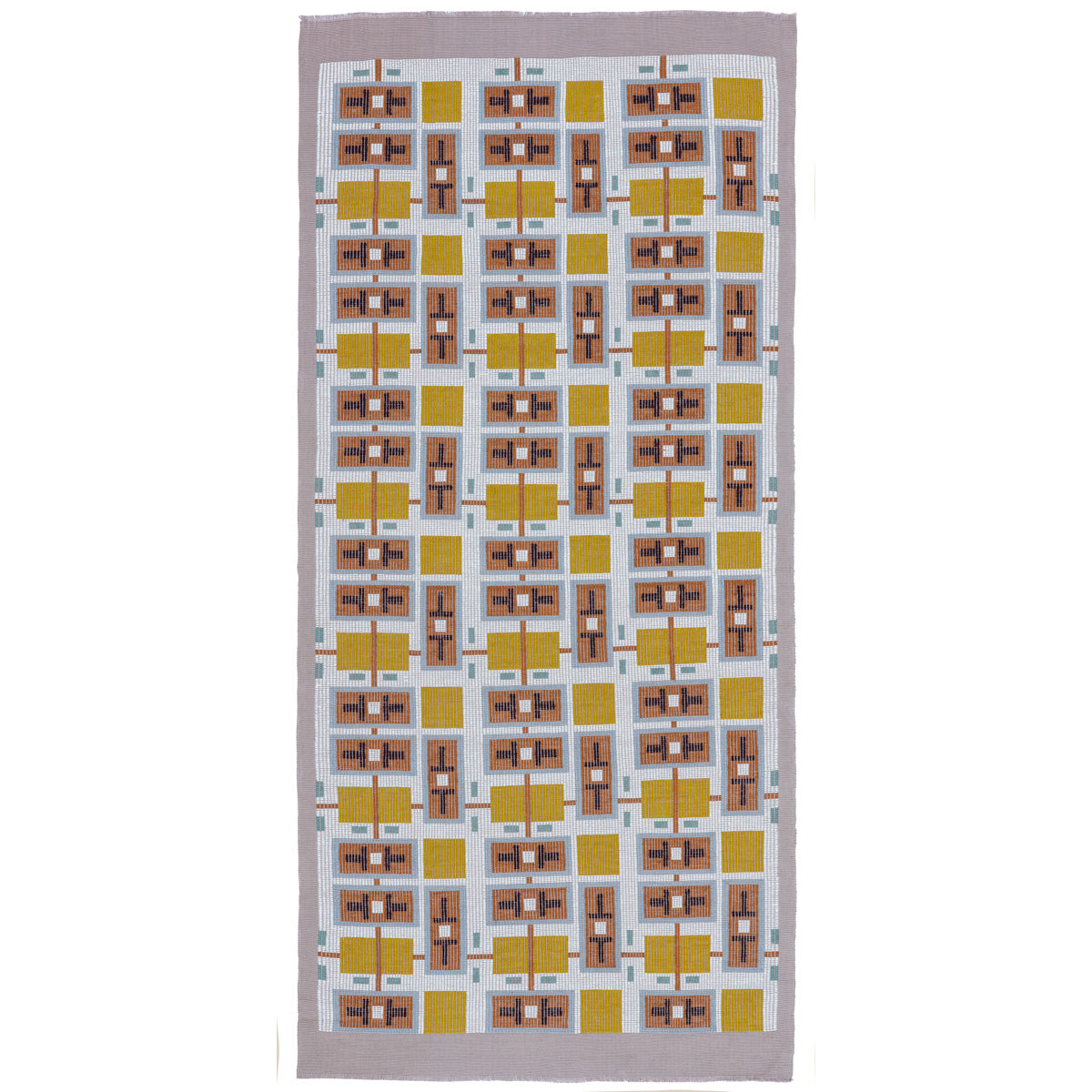 Ocular Hand Woven Brocade fabric in mellow color - pattern number 85481 - by Schumacher in the A Rum Fellow collection