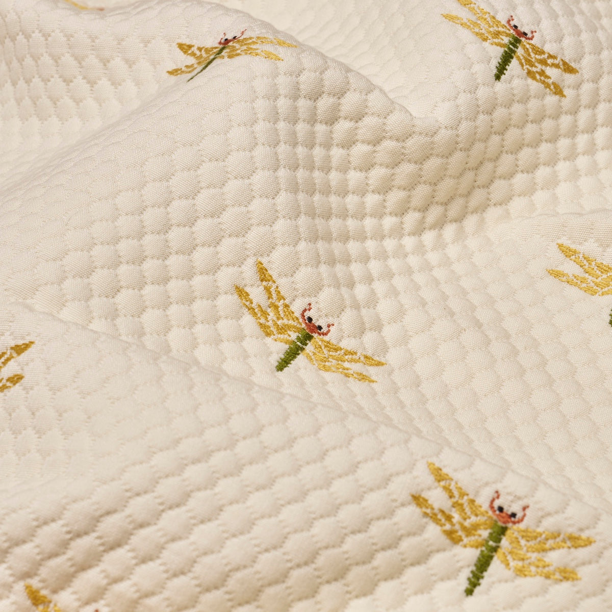 Dragonflies fabric in ochre color - pattern number 85530 - by Schumacher in the A Country Life collection
