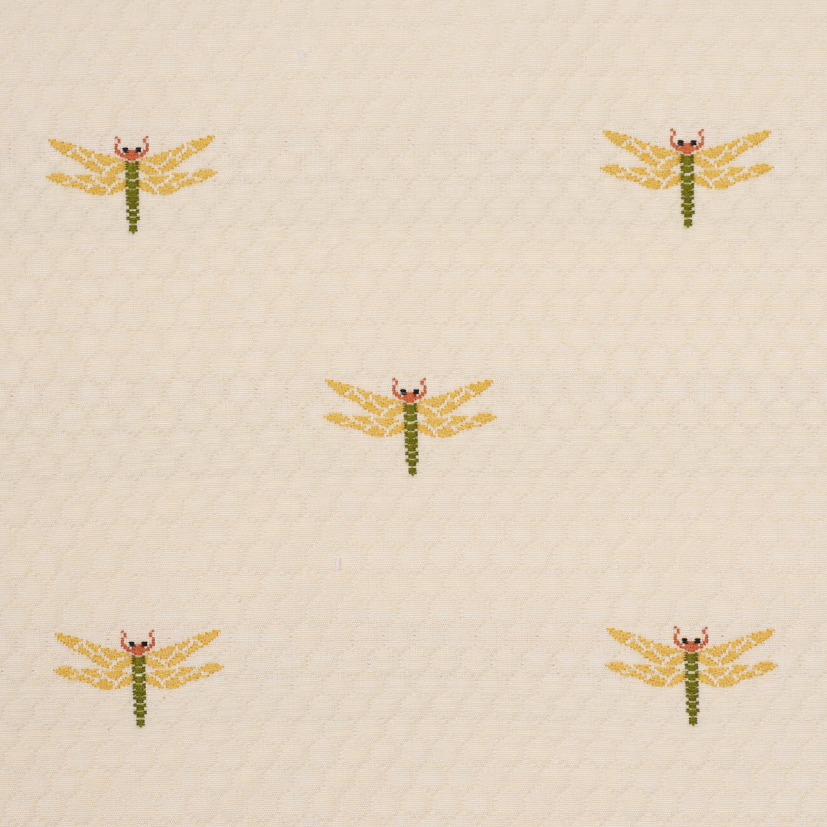 Dragonflies fabric in ochre color - pattern number 85530 - by Schumacher in the A Country Life collection