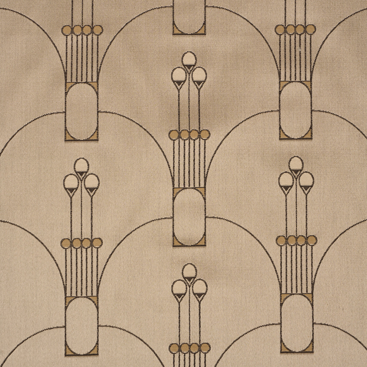 Swanson Scallop fabric in pewter color - pattern number 85600 - by Schumacher in the Rhythm In Motion collection