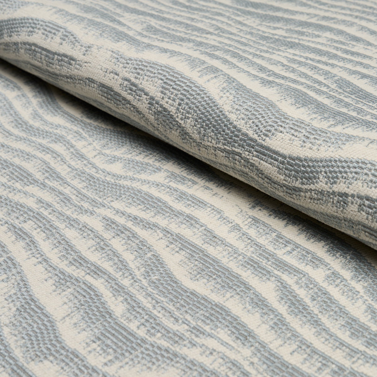 Ridgeline fabric in celestial color - pattern number 85612 - by Schumacher in the Luxe Lodge collection